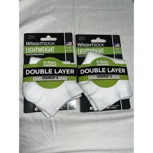 X2 Wrightsock White Coolmesh II Low One Socks Mens Size S L62930